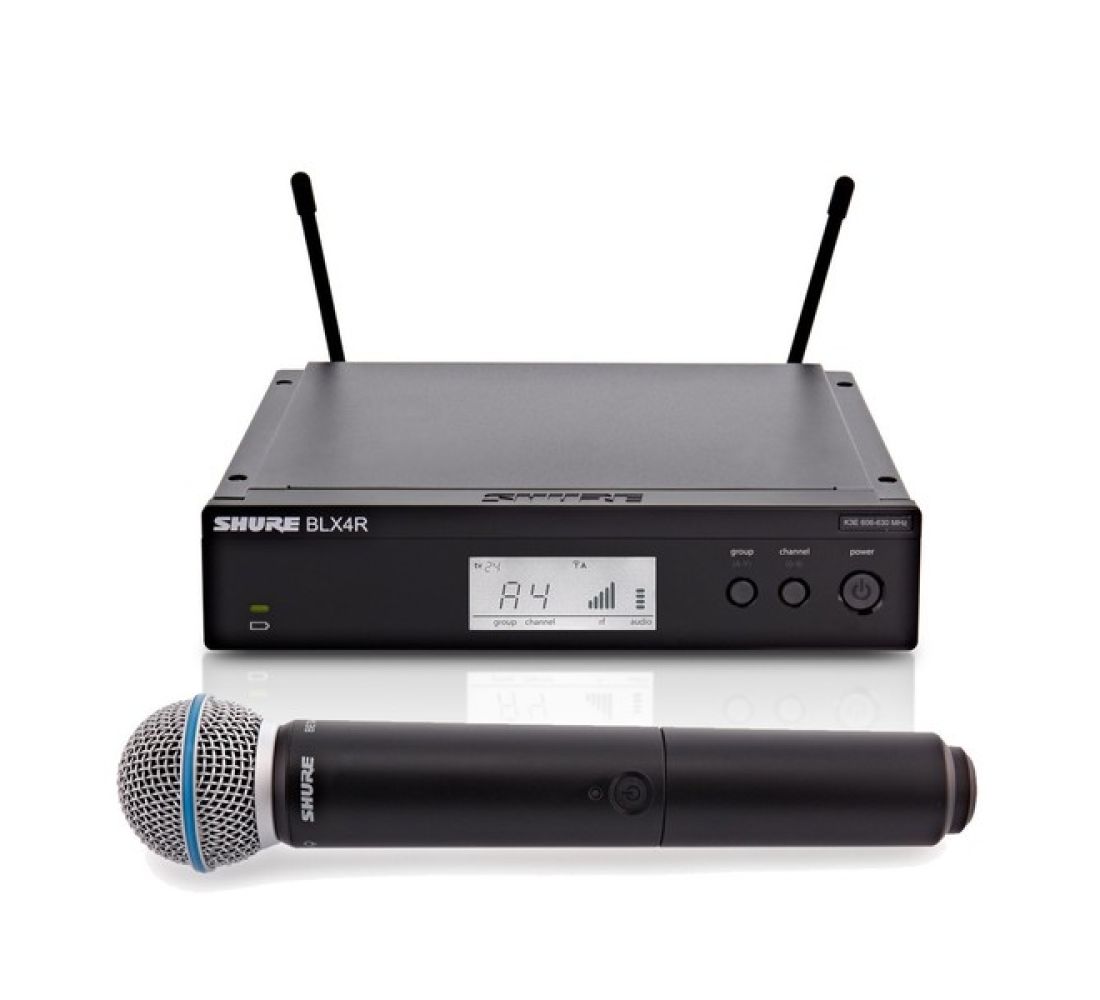Shure Blx24RE/B58 Handheld Wireless microphone system With Rack Mnt